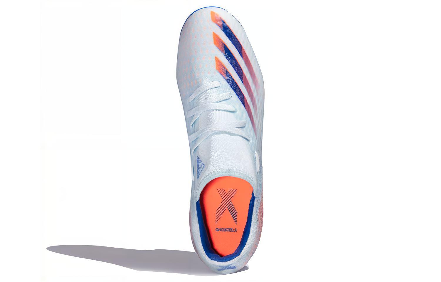 Мужские бутсы adidas X GHOSTED (бело-розово-синие) — фото 5