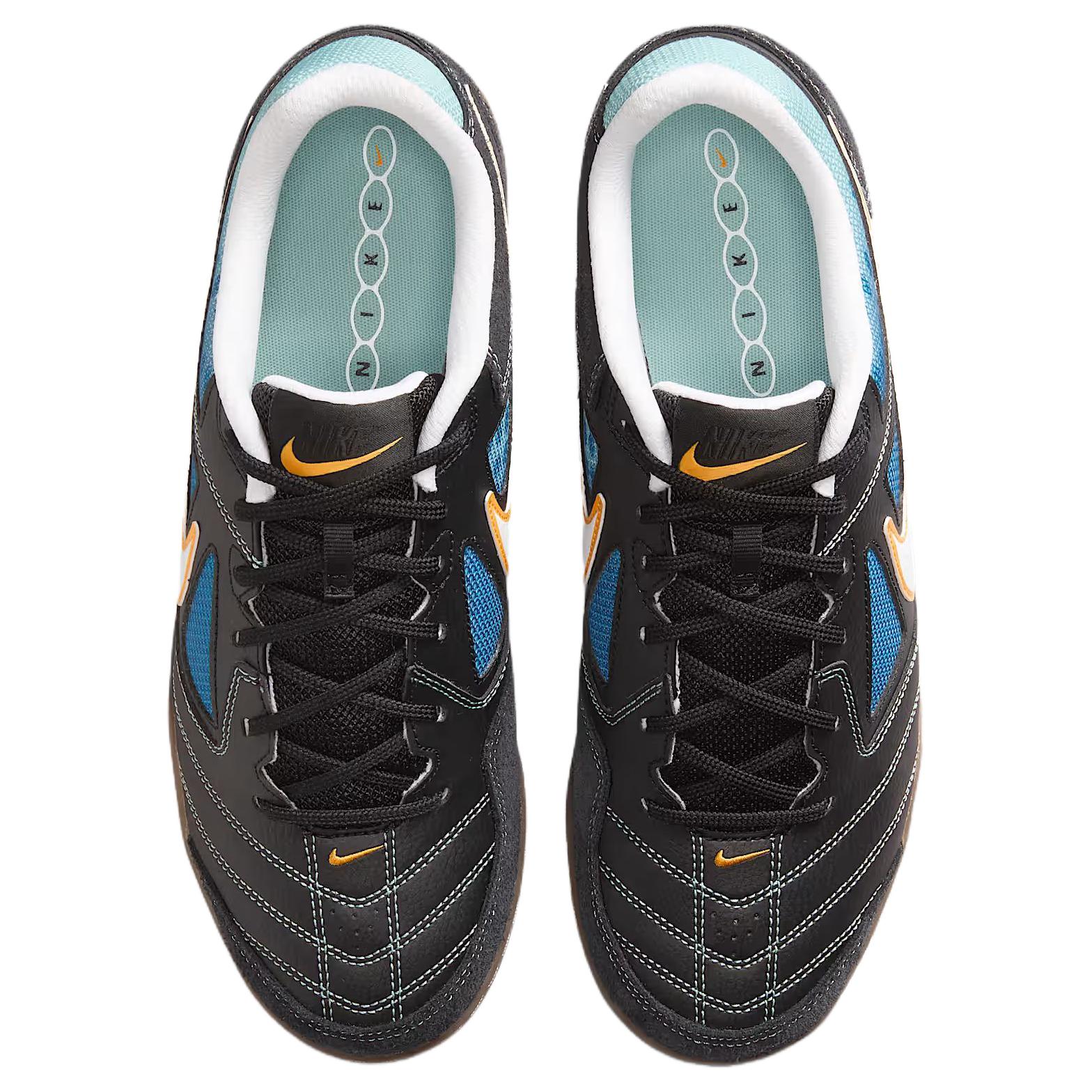 Nike Gato Leather Breathable Soccer Shoes Men's Black - Image 4