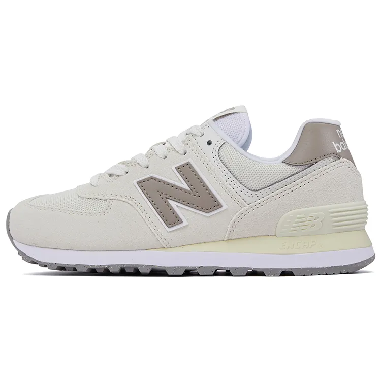 New Balance NB 574 Breathable Low top Casual Shoes Unisex Ecru