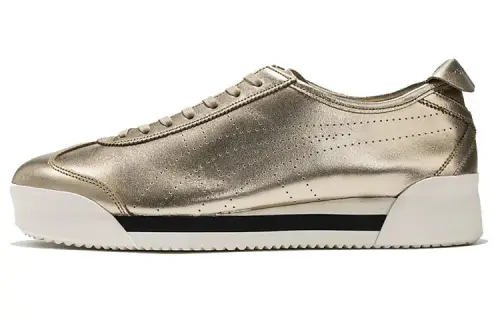 Onitsuka Tiger MEXICO 66 Sd Pf Cushioning Slip Resistant Abrasion Resistant Low top Casual Shoes Unisex Gold White