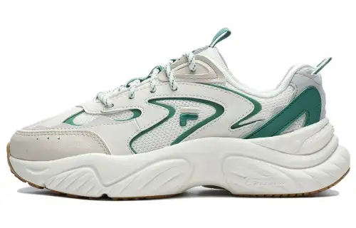 FILA FUSION Conch D Cushioning, Wear Resistant Low top Casual Shoes Women's White Green