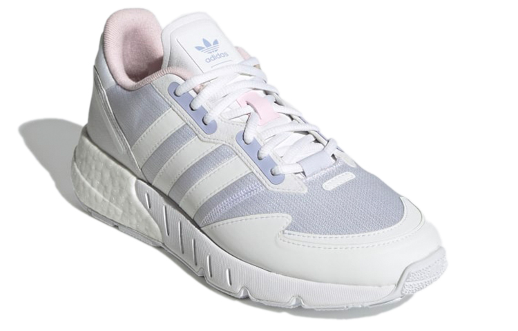 Женские кроссовки adidas originals ZX 1K Boost (бело-фиолетовые) — Белый / фиолетовый — фото 3
