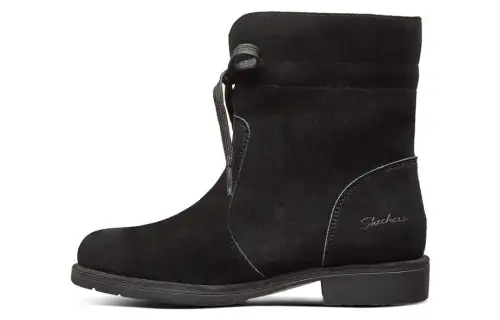 Skechers Patina Slip Resistant Abrasion Resistant Short Combat Boots Women's Black