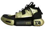 Li Ning Enlightenment Comfortable Mid top Casual Shoes Women's Black Gold
