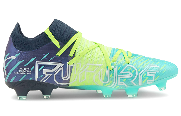 Мужские бутсы PUMA Future 1.2 (зеленые) — фото 2