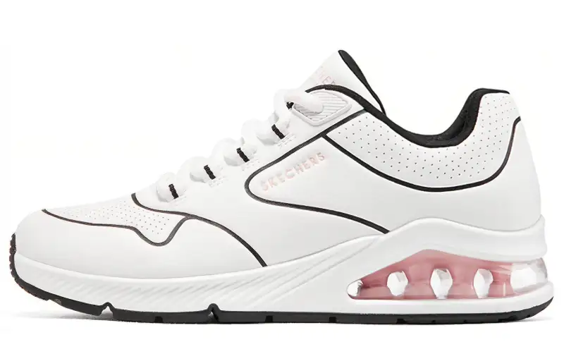 Skechers Synthetic Leather, Artificial Leather Comfortable And Trendy Low top Casual Shoes Women's White