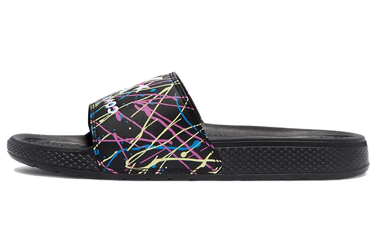 Converse Chuck Taylor All Star Slide Paint Splatter 'Black Pink'