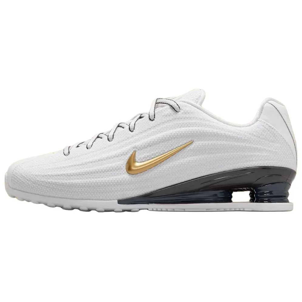 Nike SHOX Z Breathable Low top Casual Shoes Women's White Gold