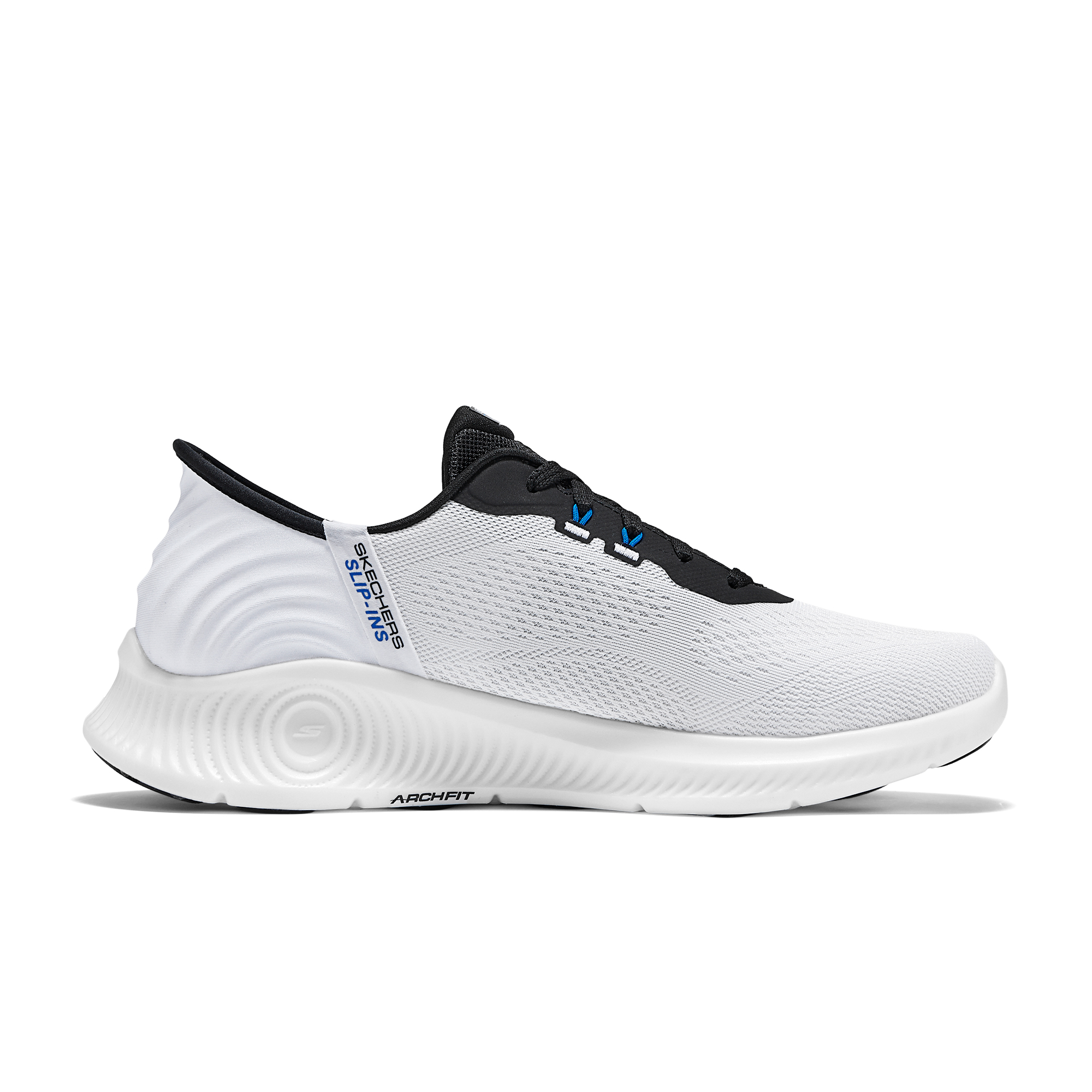 Skechers MEN’S GO WALK Abrasion Resistant Rebound Casual Shoes Men’s Black White