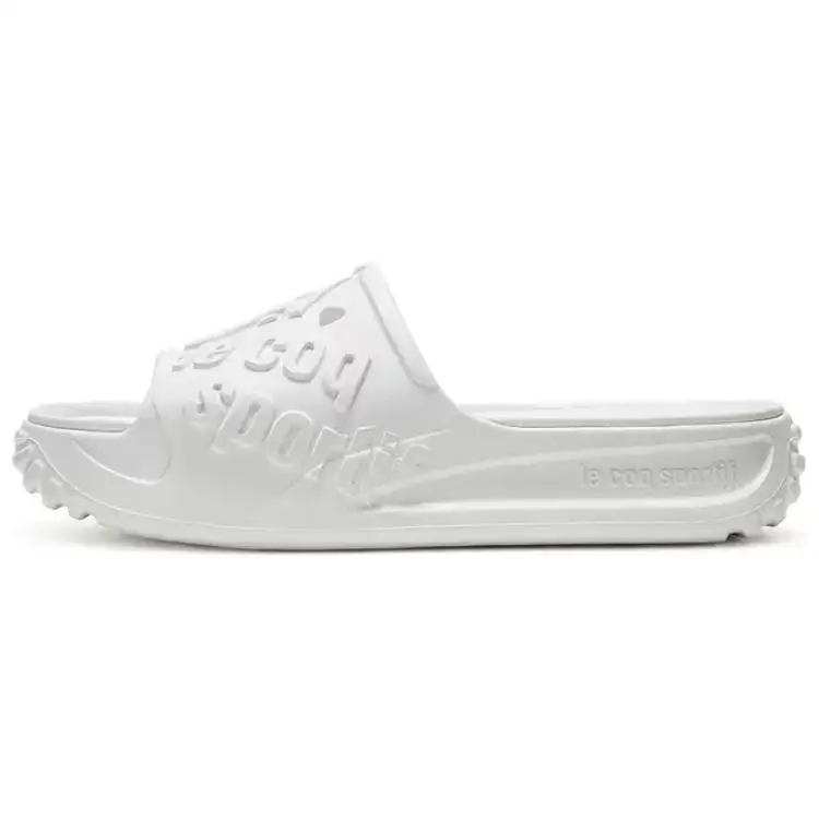 Le Coq Sportif Slip Resistant Slide Slippers Unisex White
