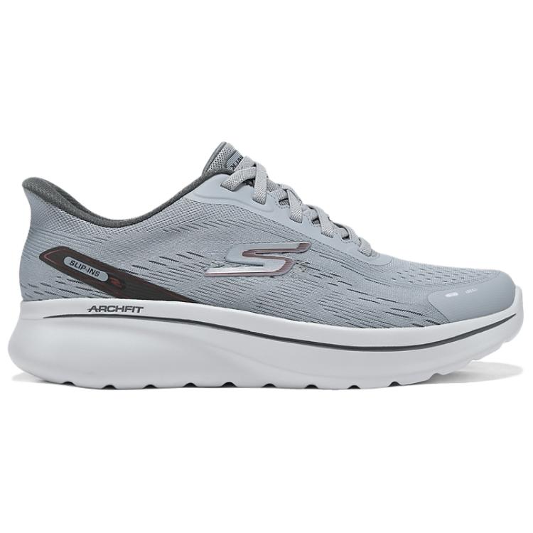 Skechers MEN’S GO WALK Support Low top Casual Shoes Men’s Charcoal Gray