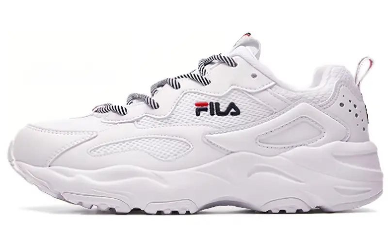 FILA Tracer Cushioning Breathable Low top Casual Shoes Women's White