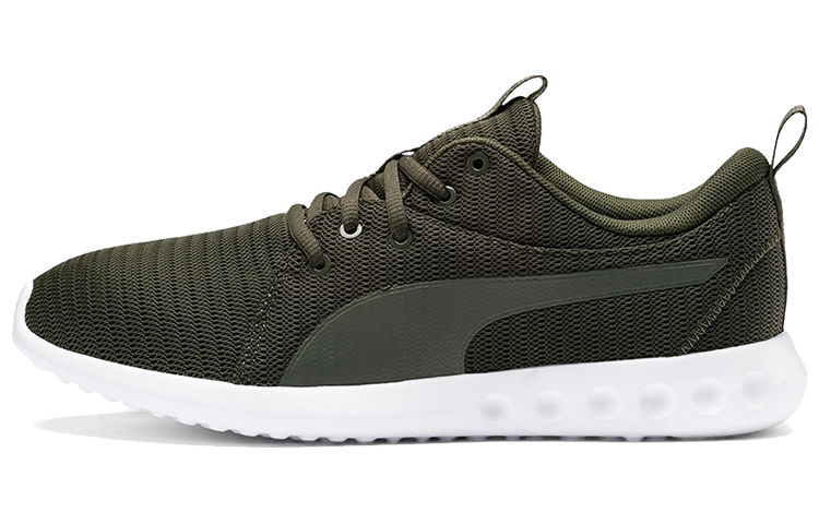 PUMA Carson Casual Shoes Women's Low Top Army Green/White
