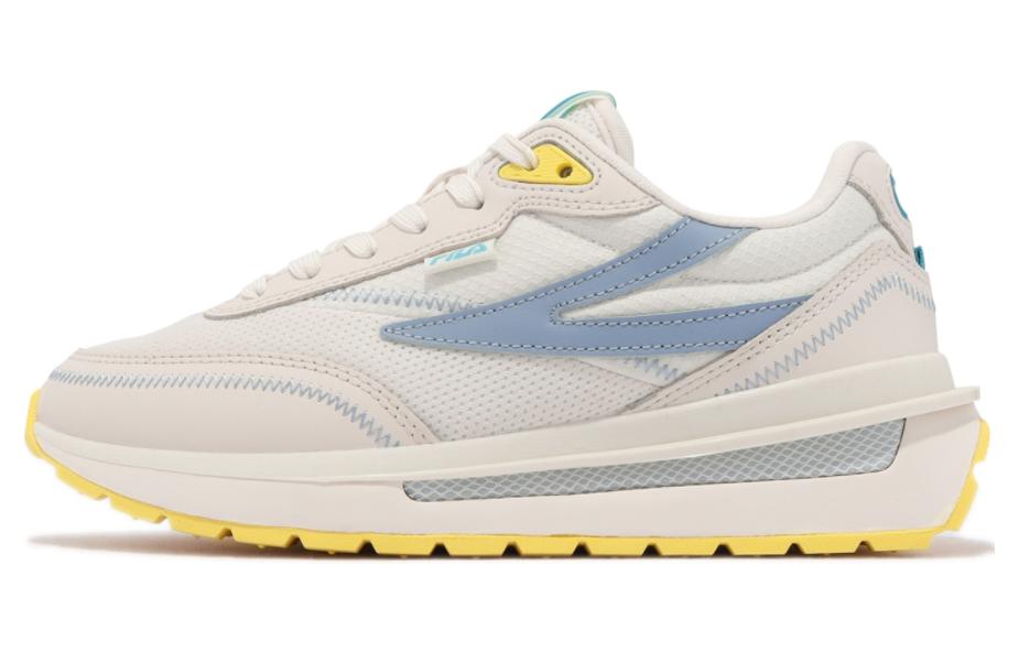 FILA Renno Abrasion Resistant Breathable Low top Casual Shoes Men's White Blue