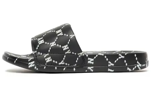 MLB Slipper Slip Resistant Abrasion Resistant Slide Slippers Unisex Black