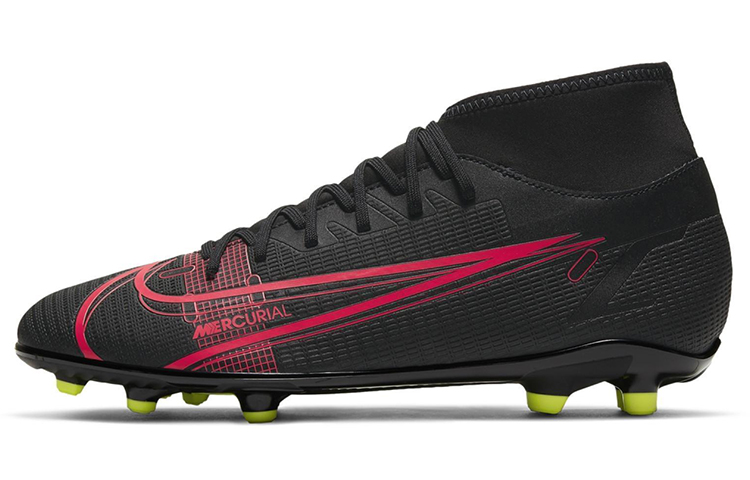 Nike Mercurial Superfly 8 14 Club MG multi-field grass football boots black and red
