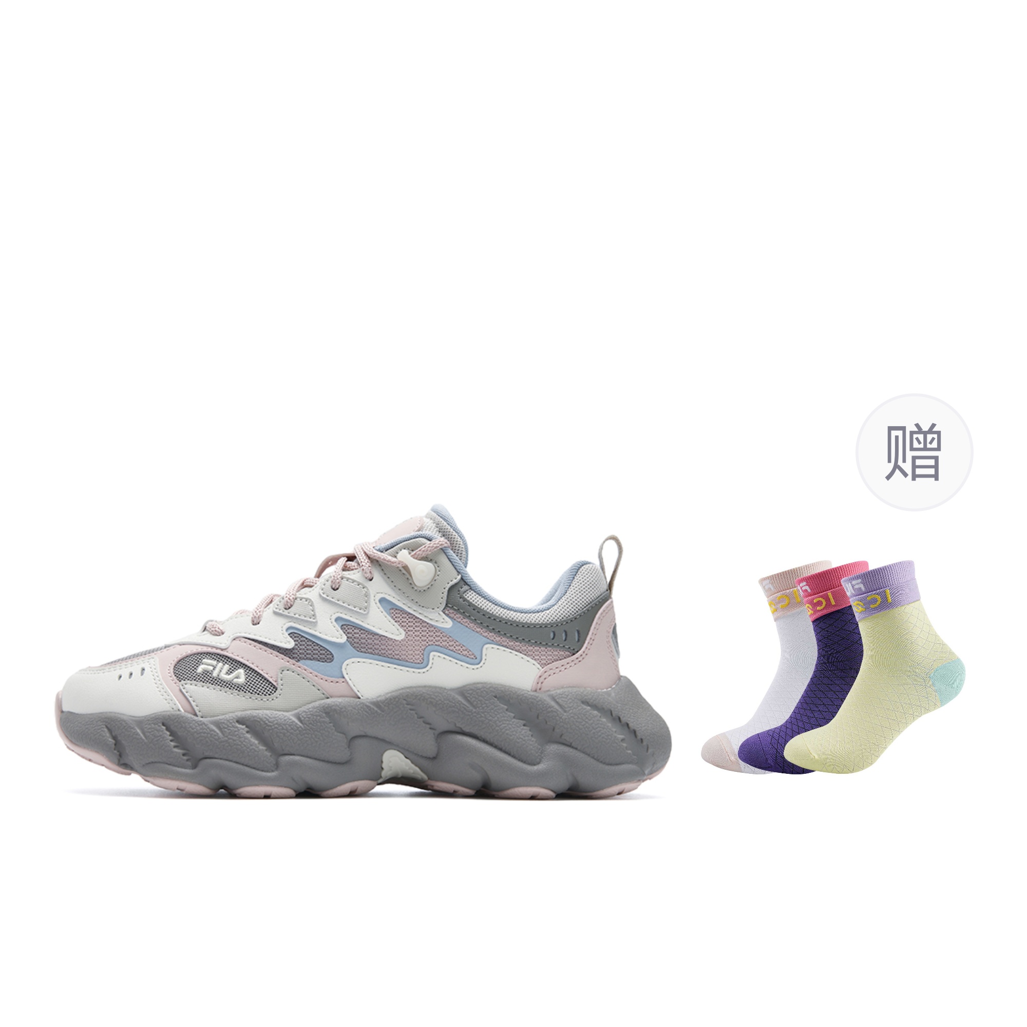 Женские кроссовки Fila FILA Fern 2 2.0 (розово-серые)