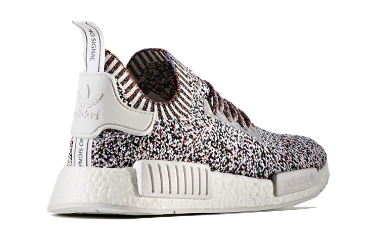 Кроссовки adidas originals NMD_R1 (черно-бело-красные) — Чёрный / белый / красный — фото 4