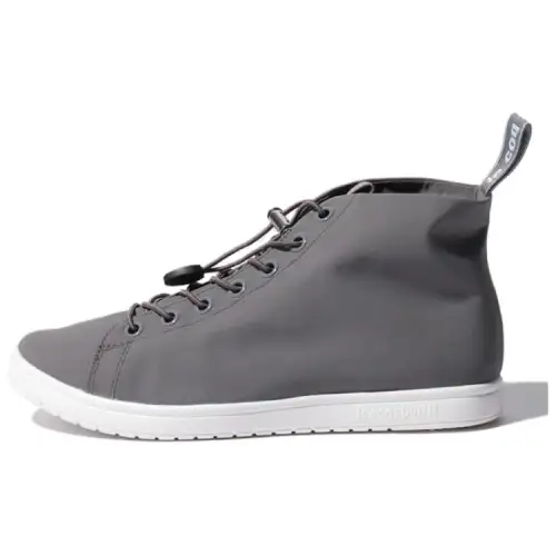 Le Coq Sportif LA ALMA Non Slip And Waterproof Mid top Casual Shoes Unisex Gray