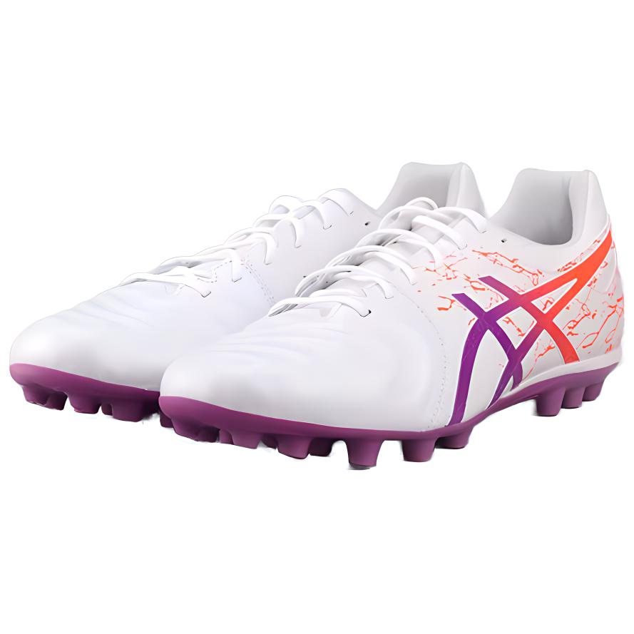 Asics DS LIGHT AG Artificial Ground Kangaroo Leather Soccer Shoes Men’s White Purple