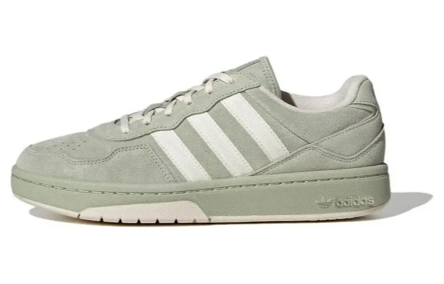 Adidas Originals Courtic Textile, Synthetic Leather, Leather, Suede Low top Skateboard Shoes Unisex Light Green