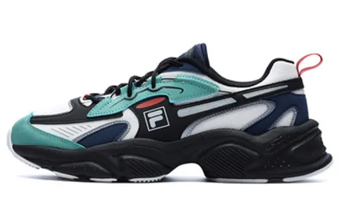 FILA Textile, Leather Low top Casual Shoes Men's White Green