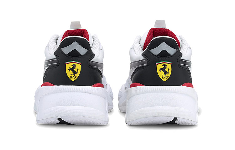 Кроссовки PUMA Scuderia Ferrari Race RS-X (серо-белые) — фото 4
