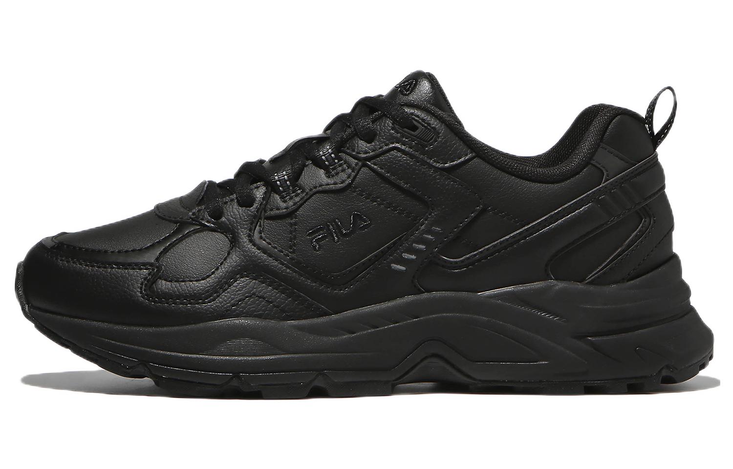FILA Ranger V2 Leather Abrasion Resistant Abrasion Resistant Low top Casual Shoes Unisex Black
