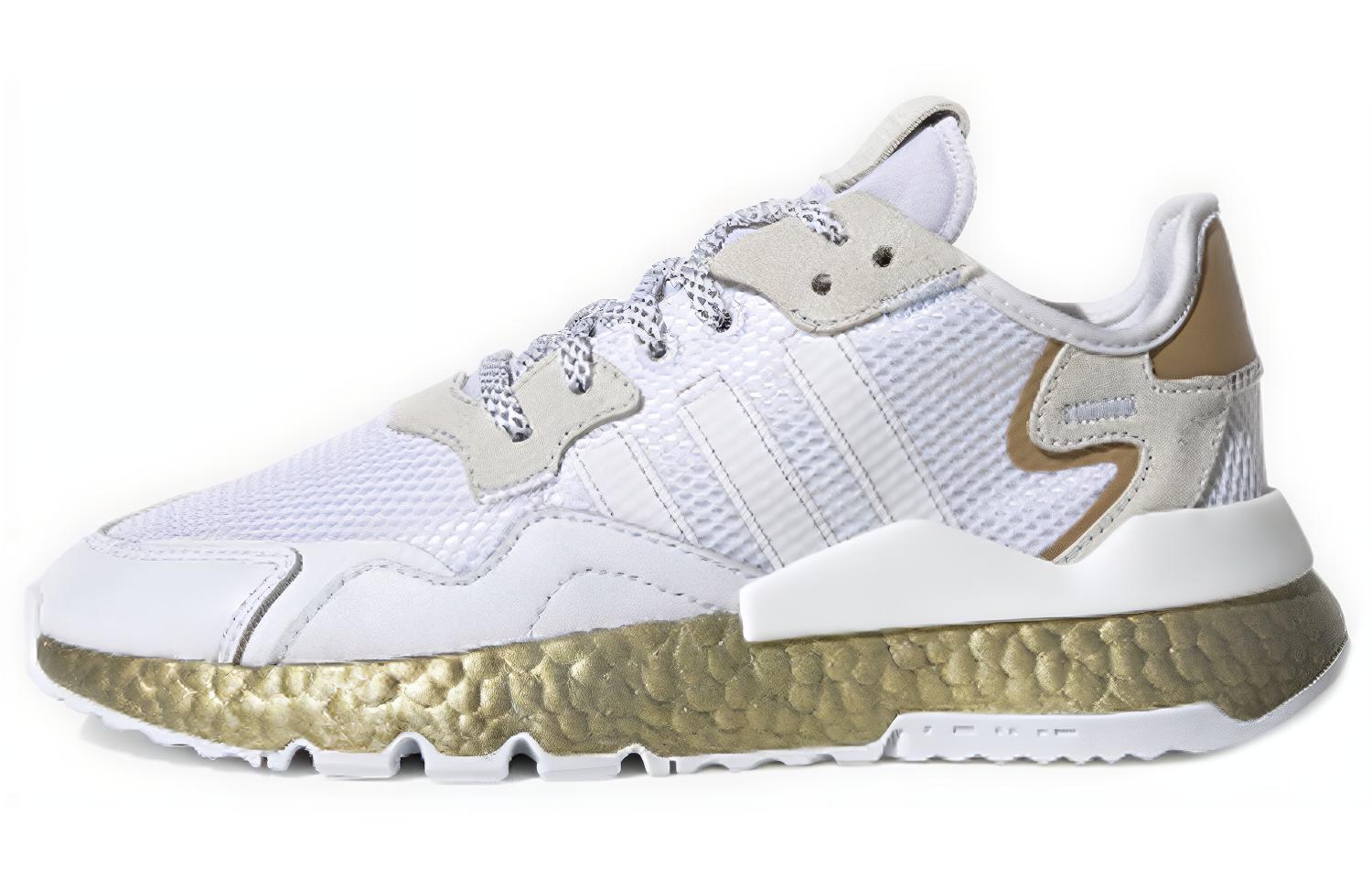Adidas Wmns Nite Jogger 'White Gold Metallic' Women's