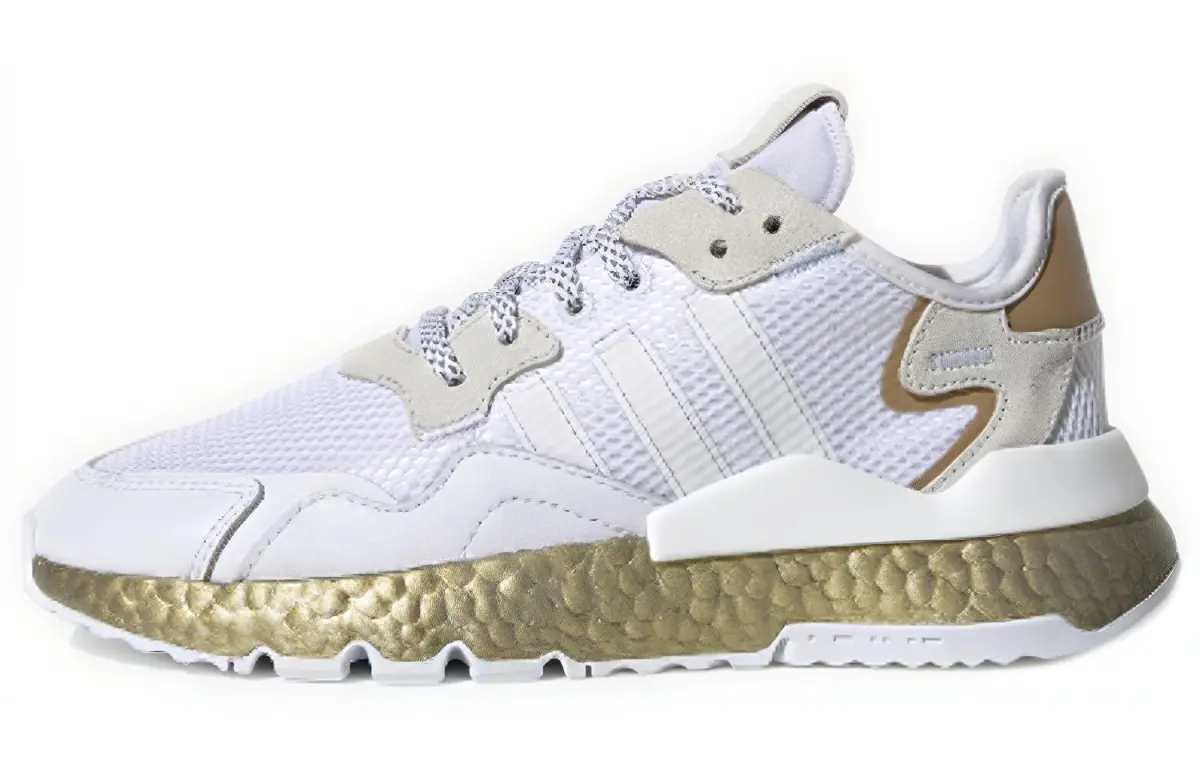 Adidas Wmns Nite Jogger 'White Gold Metallic' Women's