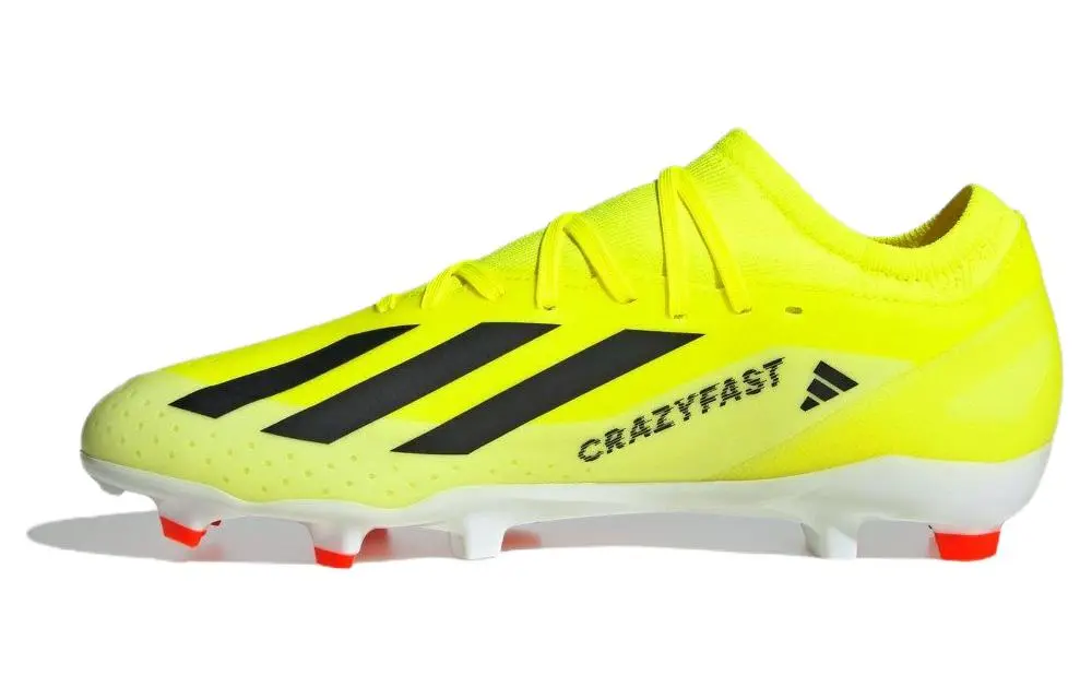 Adidas X CRAZYFAST LEAGUE Comfortable FG Firm Ground Soccer Shoes Unisex Yellow