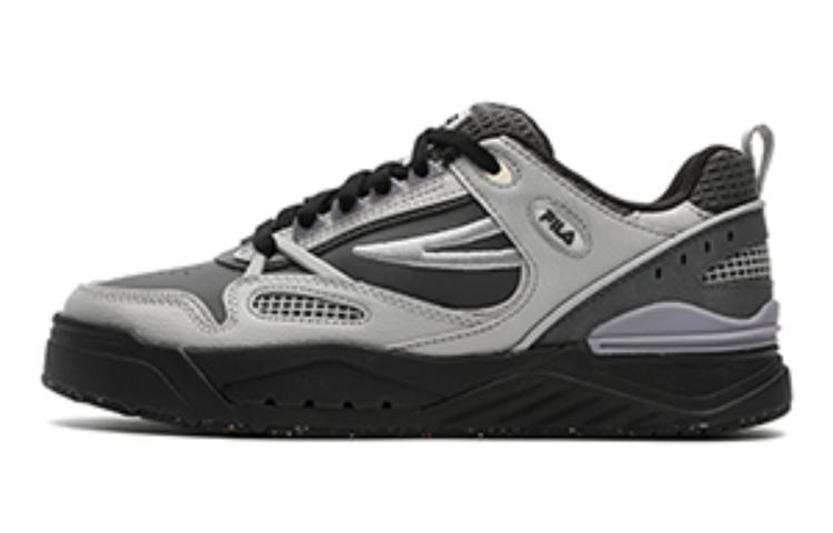 FILA SLAM Textile, Synthetic Leather Cushioning Abrasion Resistant Support Low top Casual Shoes Women's Black
