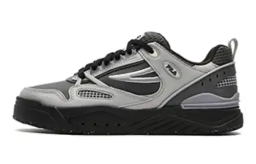 FILA SLAM Textile, Synthetic Leather Cushioning Abrasion Resistant Support Low top Casual Shoes Women's Black