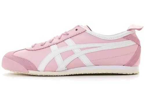 Onitsuka Tiger MEXICO 66 Slip Resistant Lightweight Non slip Lightweight Low top Casual Shoes Women's White Pink