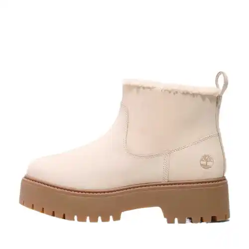 Timberland Stone Street Leather Crew Combat Boots Women's Pink