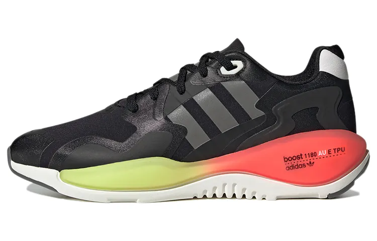 Adidas Originals ZX Alkyne Breathable Low top Casual Shoes Men's Black Red