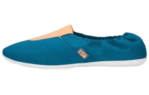 Onitsuka Tiger Gymnastics Fabric Cushioning Slip Resistant Abrasion Resistant Low top Casual Shoes Women's Blue