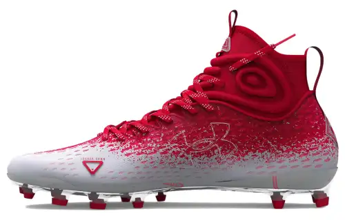 Under Armour Soccer Shoes Men's High Top Red/White