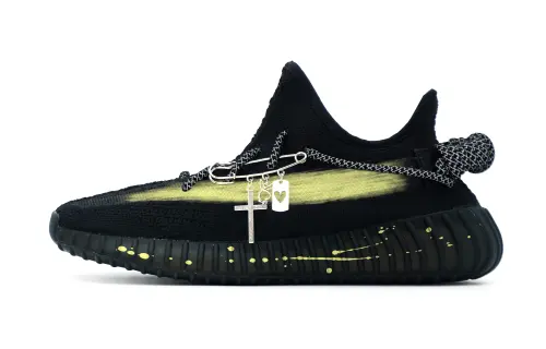 Adidas Originals Yeezy Boost 350 V2 Low top Casual Shoes Unisex Black