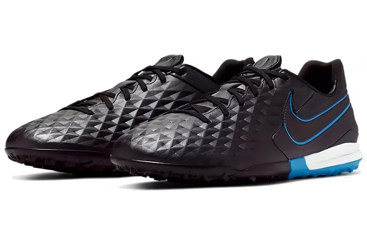 Бутсы Nike Tiempo Legend 8 Pro (черно-синие) — фото 3
