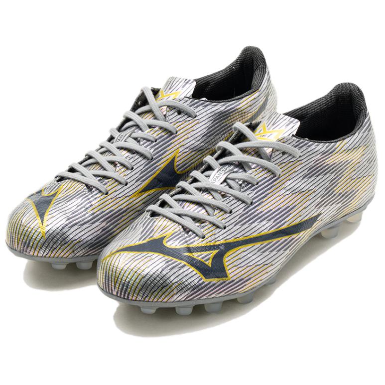 Mizuno Alpha 2 Soft And Comfortable Slip Resistant Abrasion Resistant Soccer Shoes Men’s Silver