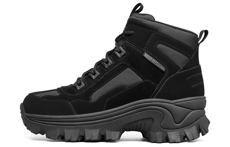 Skechers Street Blo Crew Combat Boots Women's All Black