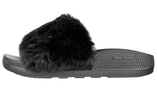 Skechers Hyper Slide Rubber Sole Slide Slippers Women's Black