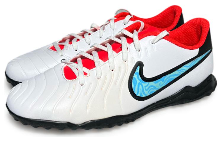 Nike Tiempo Legend 10 TF Turf Slip Resistant Abrasion Resistant Soccer Shoes Men’s White