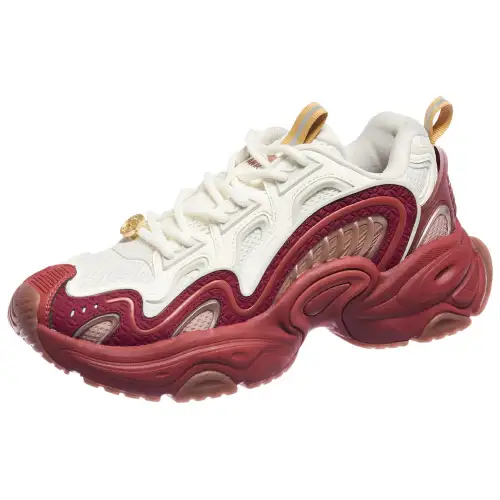Anta Slip Resistant Abrasion Resistant Low top Casual Shoes Men's White Red