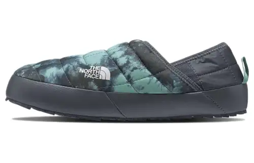 THE NORTH FACE Thermoball Traction Slip Resistant Abrasion Resistant Thermal Low top Outdoor Shoes Men's Black Green