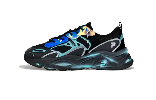 FILA Mars 2 Cushioning Slip Resistant Abrasion Resistant Low top Casual Shoes Men's Black