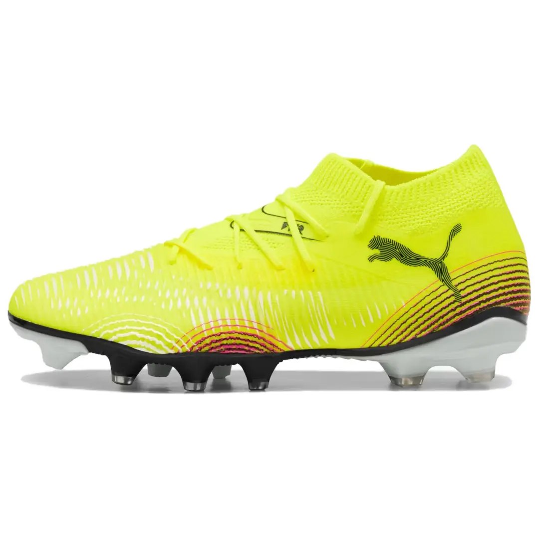 PUMA FUTURE 8 MATCH Abrasion Resistant Soccer Shoes Women's Yellow Black