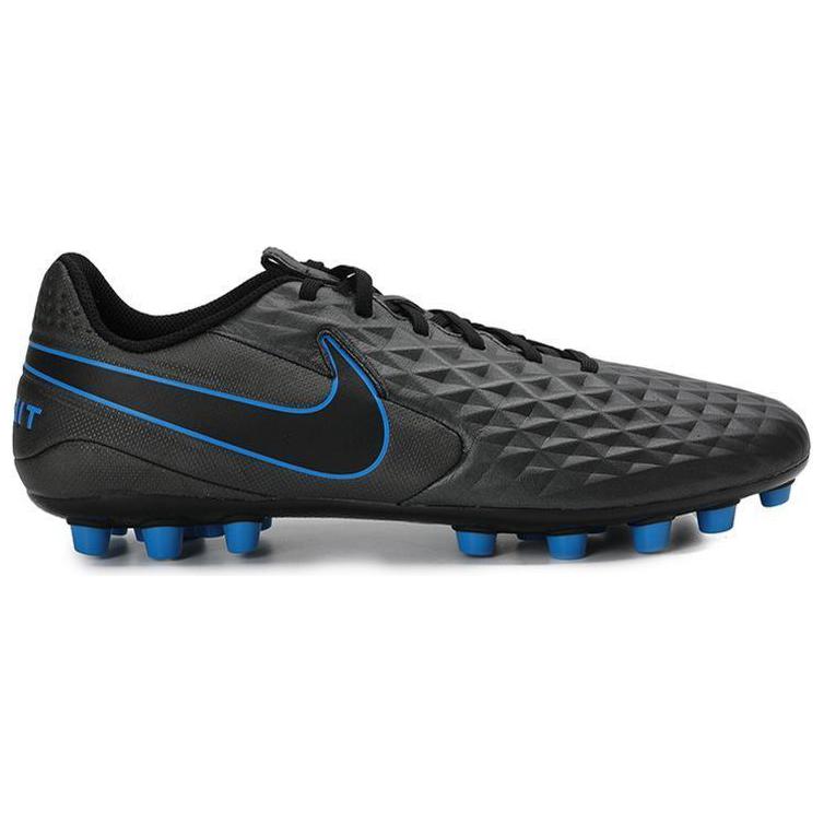 Мужские кроссовки Nike Tiempo Legend 8 Academy AG (черный / синий) — Чёрный / синий — фото 2
