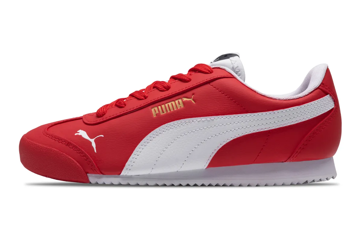 PUMA Roma Lightweight Slip Resistant Lightweight Anti Slip Low top Casual Shoes Unisex Ferrari Red